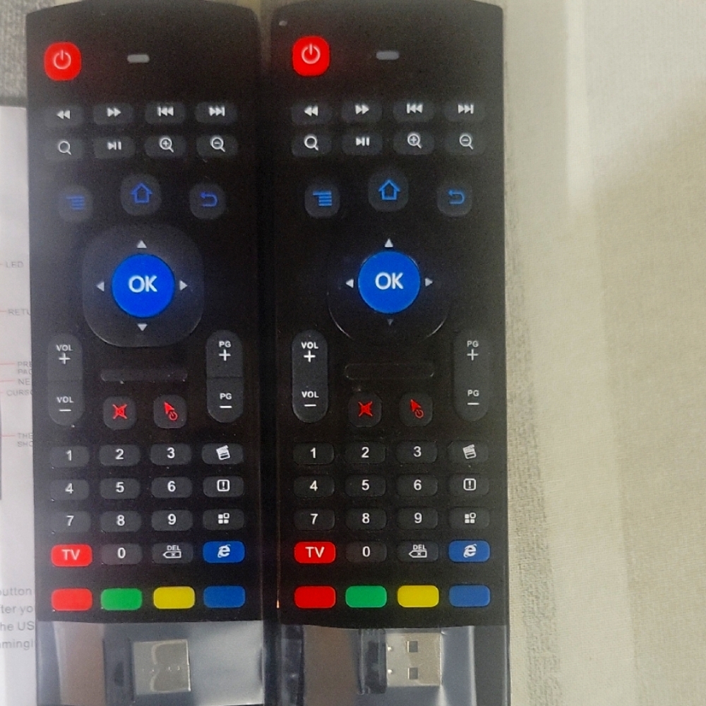Universal Black Remote Control with USB Receiver